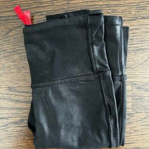 Spanx faux leather leggings size S